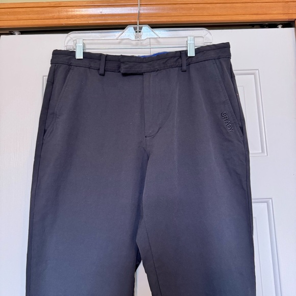 Tom Brady Brand Golf Pants Men's Size 34 Ink Black Hook & Eye Zip - Picture 2 of 7